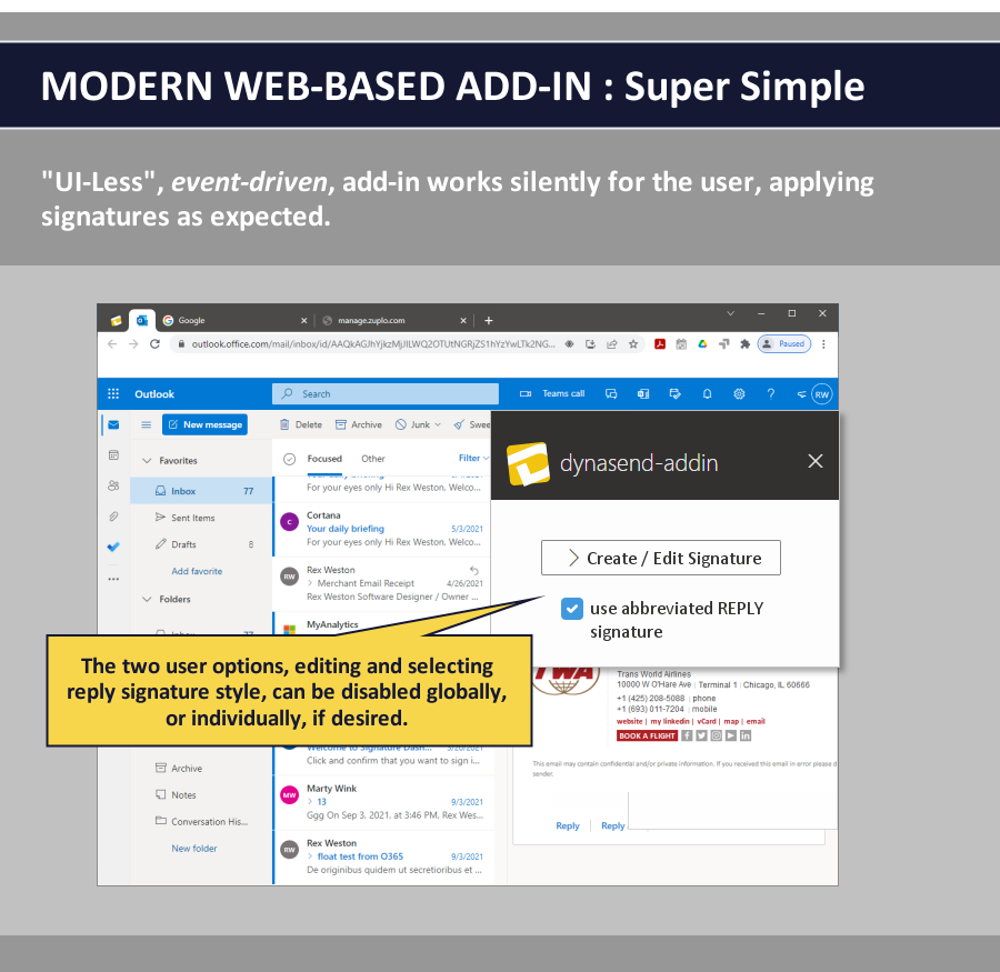 email signature add-in