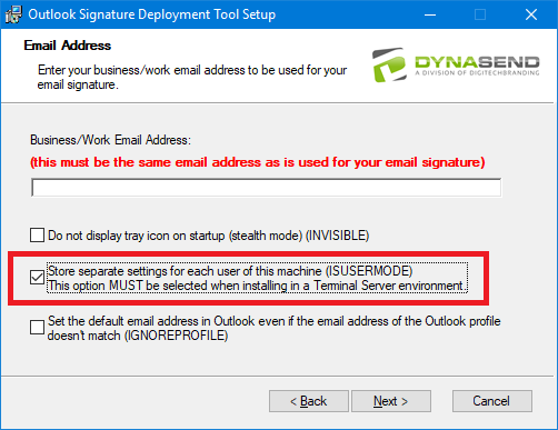 Admin Install - Per User