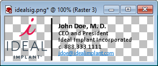 email signature design concept