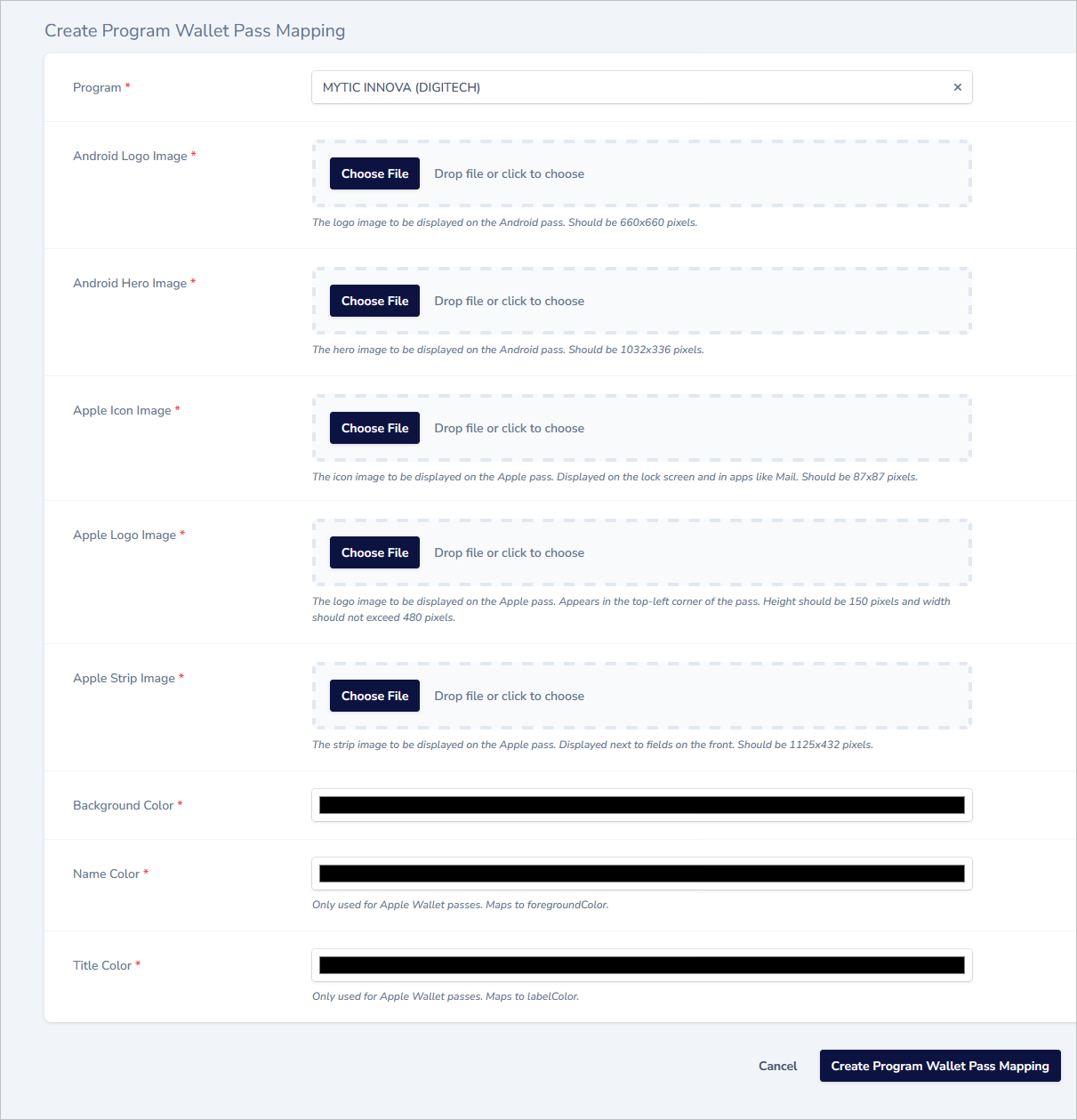 business card setup 2