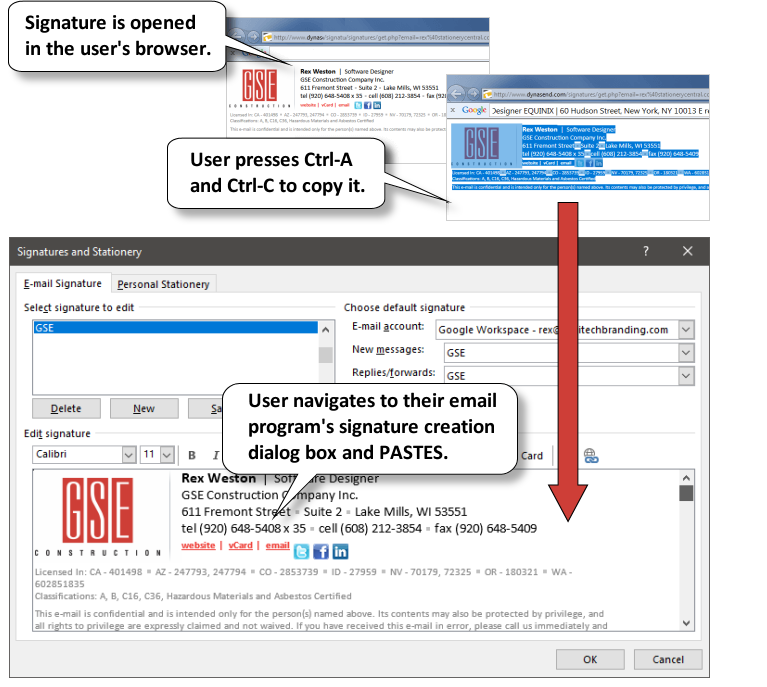 email signature manual deployment