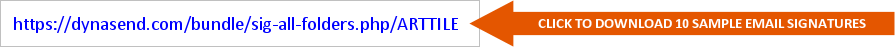 email signatures download URL