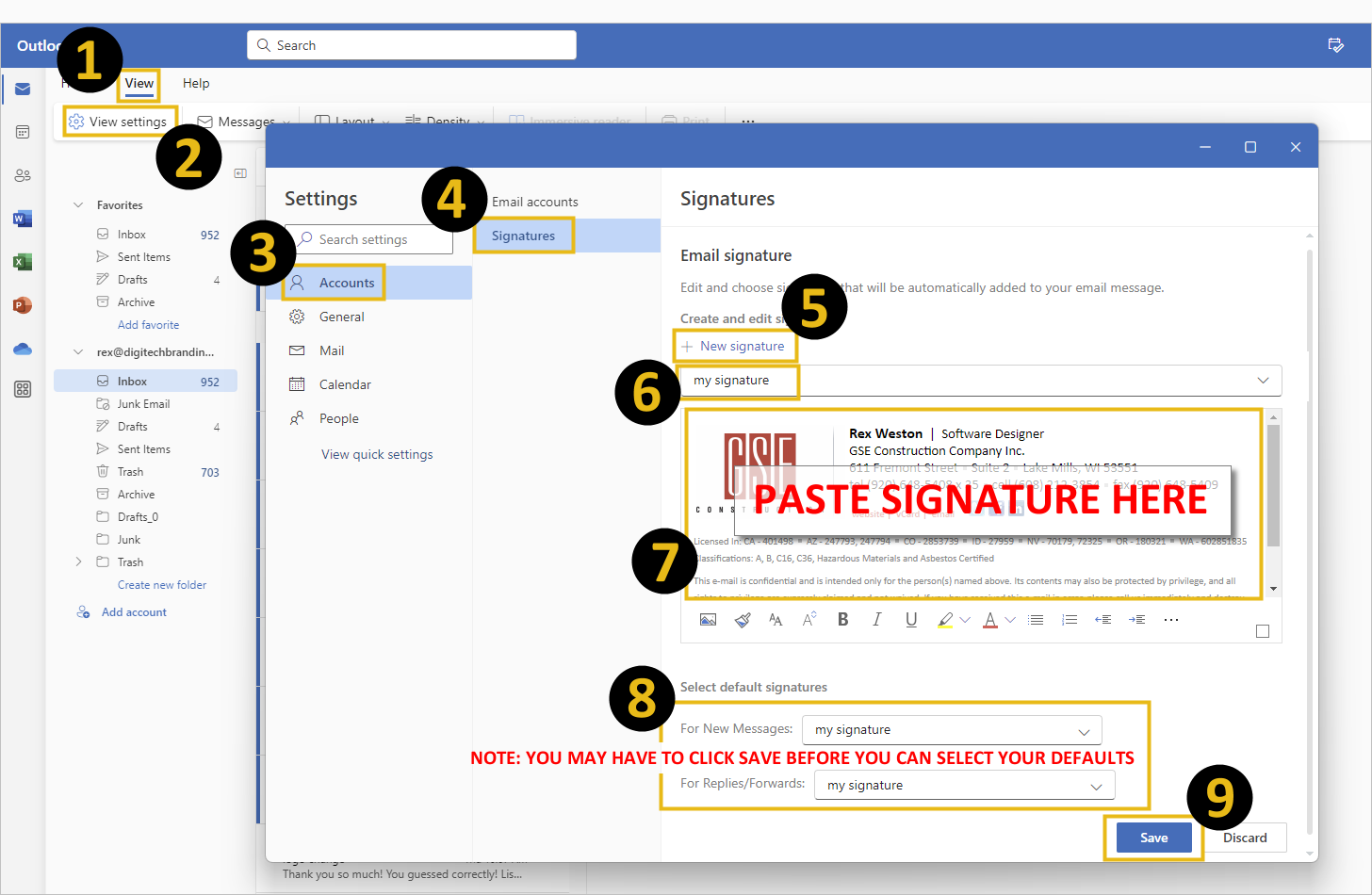 email signature new outlook instructions 2