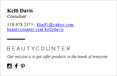 email signature for diverse user-base